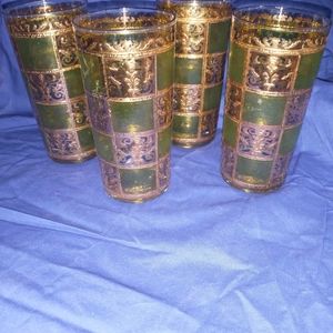 4 VINTAGE CULVER LTD PRADO HIGHBALL COCKTAIL GLASSES